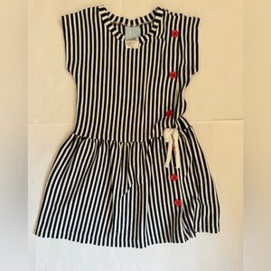 Bella Bliss Dress with Red Buttons